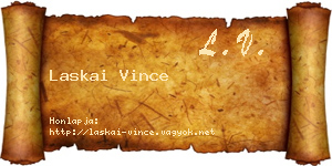 Laskai Vince névjegykártya